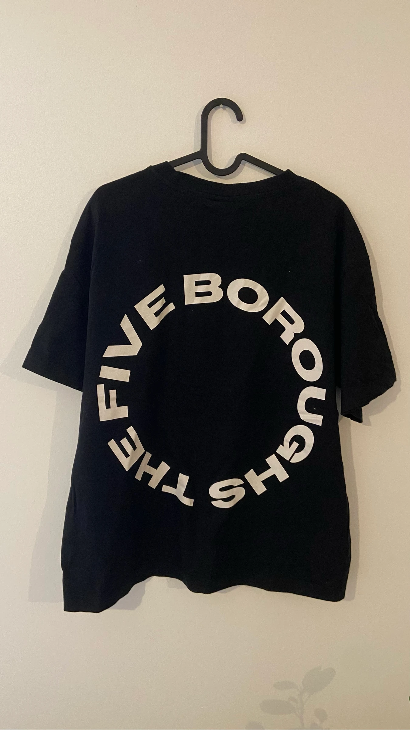 Black and white loose fit t-shirt size L – photo 5